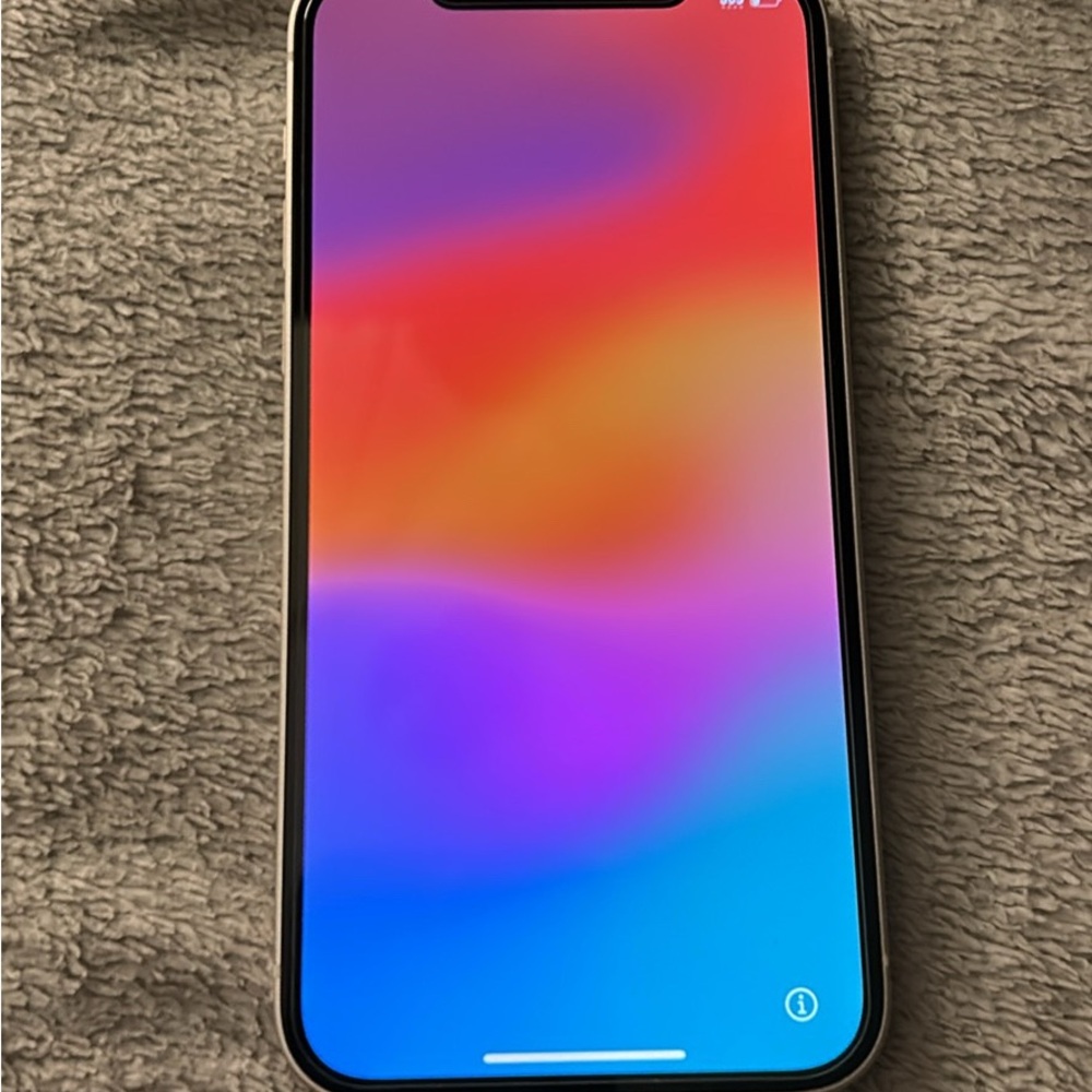 Apple Smartphone with Black and Silver Frame